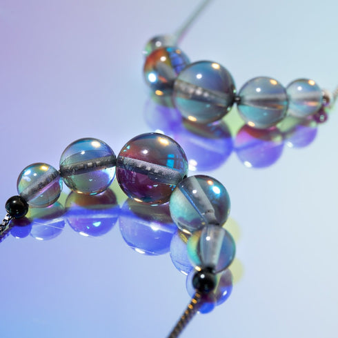 Milky Way | .925 Sterling Silver | Galaxy Glass Infinity Clasp Necklace